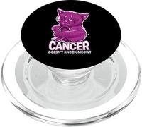 Cancer Doesn't Knock Meowt Honors Cancer Caregivers PopSockets PopGrip for MagSafe
