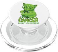 Cancer Doesn't Knock Meowt Non Hodgkin Lymphoma Awareness PopSockets PopGrip for MagSafe
