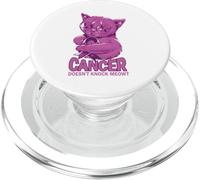 Cancer Doesn't Knock Meowt Testicular Cancer PopSockets PopGrip for MagSafe