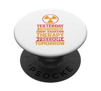 Cancer Fighter Cancer Survivor Radiation Therapy PopSockets Adhesive PopGrip