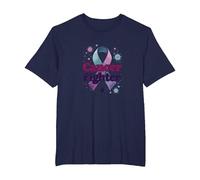 Cancer Fighter: Inspirational Awareness Ribbon Support T-Shirt, Men's Big and Tall, Navy, 2X Tall