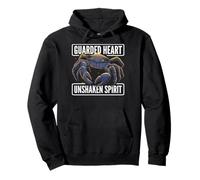 Cancer. Guarded heart. Unshaken spirit. Pullover Hoodie