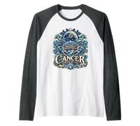Cancer Guided by the Moon Crab Zodiac Astrology Raglan Baseball Tee