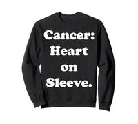 Cancer: Heart On Sleeve Astrology Sign Sweatshirt