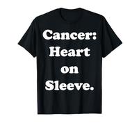 Cancer: Heart On Sleeve Astrology Sign T-Shirt