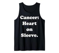 Cancer: Heart On Sleeve Astrology Sign Tank Top