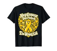 Cancer Hey Cancer You Picked The Wrong Kid Heart Value Graphic T-Shirt