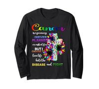 Cancer is A Journey Cancer Awareness Flowers Sunflower Long Sleeve T-Shirt