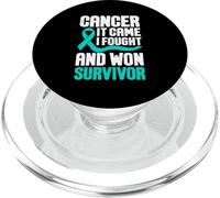 Cancer It Came I Fought And Won Survivor PopSockets PopGrip for MagSafe
