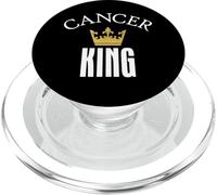 Cancer King Crown Zodiac Graphic Design PopSockets PopGrip for MagSafe