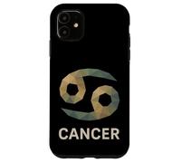 Cancer Low Poly Glyph Zodiac Art Case for iPhone 11