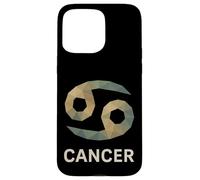 Cancer Low Poly Glyph Zodiac Art Case for iPhone 15 Pro Max