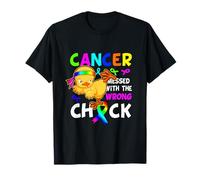 Cancer Messed With Wrong Chick Funny Cancer Warrior T-Shirt