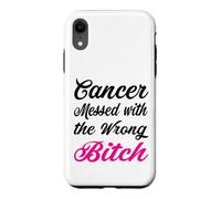 Cancer Messed With Wrong Person Breast Cancer Awareness Case for iPhone XR