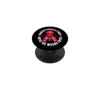 Cancer Picked A Fight With The Wrong Chick Afro Queen PopSockets Adhesive PopGrip