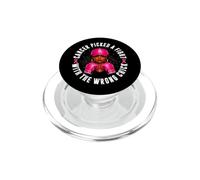 Cancer Picked A Fight With The Wrong Chick Afro Queen PopSockets PopGrip for MagSafe