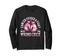 Cancer Picked A Fight with The Wrong Chick Breast Cancer Long Sleeve T-Shirt