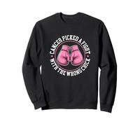 Cancer Picked A Fight With The Wrong Chick Breast Cancer Sweatshirt