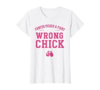 Cancer Picked A Fight with The Wrong Chick Breast Cancer Value Graphic T-Shirt