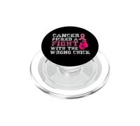 Cancer Picked A Fight With The Wrong Chick Varsity PopSockets PopGrip for MagSafe