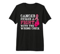 Cancer Picked A Fight with The Wrong Chick Varsity Premium T-Shirt