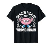 Cancer Picked The Wrong Brain Cancer Survivor Glioblastoma T-Shirt