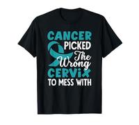 Cancer Picked The Wrong Cervix to Mess with Awareness Ribbon T-Shirt