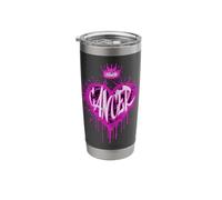Cancer Pink Graffiti Crown Zodiac Design Stainless Steel Insulated Tumbler