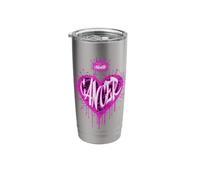 Cancer Pink Graffiti Crown Zodiac Design Stainless Steel Insulated Tumbler