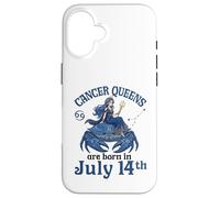 Cancer Queens Are Born On July 14th Happy Birthday To Me You Case for iPhone 16