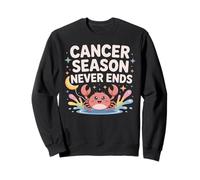 Cancer Season Never Ends Zodiac Crab Sweatshirt