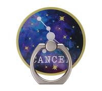 Cancer Star Sign Zodiac Phone Ring Holder Grip Finger 360 Mount Stand Mobile Universal Loop for All Smartphones