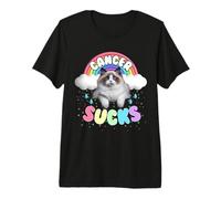 Cancer Sucks But Here's a Cutie Cat Premium T-Shirt