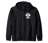 Cancer Sucks But Here's a Cutie Cat Zip Hoodie