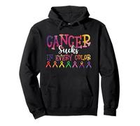 Cancer Sucks In Every Color Fighter | Funk Cancer Pullover Hoodie