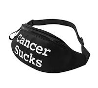 Cancer Sucks Waist Bag Men's and Women's Adjustable Travel Chest Pack Outdoor Running Waist Bag