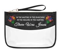 Cancer Survivor Gifts for Women Christian Gift Makeup Bag Cancer Awareness Inspirational Gift Cancer Fighter Gift Religious Cancer Comfort Gifts Zipper Cosmetic Bag Pouch Cancer Patient Recovery Gift