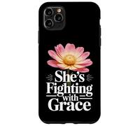Cancer Survivor Woman Fighting with Grace Inspirational Gift Case for iPhone 11 Pro Max