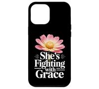 Cancer Survivor Woman Fighting with Grace Inspirational Gift Case for iPhone 12 Pro Max