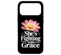 Cancer Survivor Woman Fighting with Grace Inspirational Gift Case for iPhone 17 Pro Max