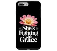 Cancer Survivor Woman Fighting with Grace Inspirational Gift Case for iPhone 7 Plus/8 Plus