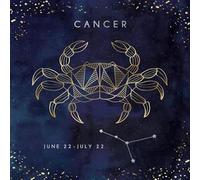 ♋ CANCER the Crab June 22 - July 22 Astrological Zodiac Sign Soft Matt Foiled Greeting Card by Kingfisher (Cancer)
