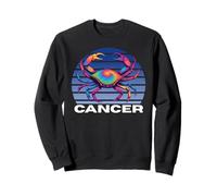 Cancer The Crab Multicolor Horoscope Cancer, Multicolor Crab Sweatshirt