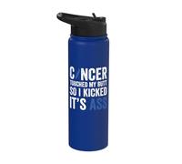 Cancer Touched My Butt So I Kicked It's Ass Stainless Steel Insulated Water Bottle
