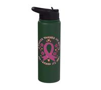 Cancer Touched My Butt So I Kicked It's Ass Stainless Steel Insulated Water Bottle