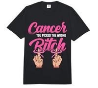Cancer Treatment - You Picked The Wrong Bitch Comfort Colors Adult Heavyweight T-Shirt