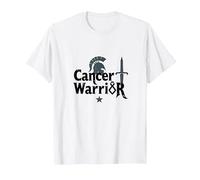 Cancer Warrior: Survivor's Battle Emblem T-Shirt, Men, White, 3XL