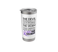 Cancer Warriors I Am The Storm, I Will Survive and Beat It Stainless Steel Insulated Tumbler