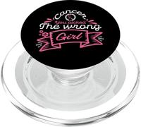 Cancer You Picked The Wrong Girl | Breast Cancer PopSockets PopGrip for MagSafe