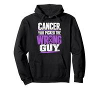 Cancer You Picked The Wrong Guy Fighter Awareness Ribbon Pullover Hoodie